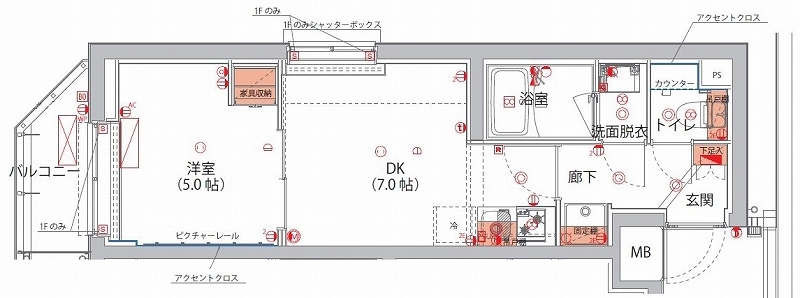 ハーモニーレジデンス神楽坂ヒルズthird 間取り図