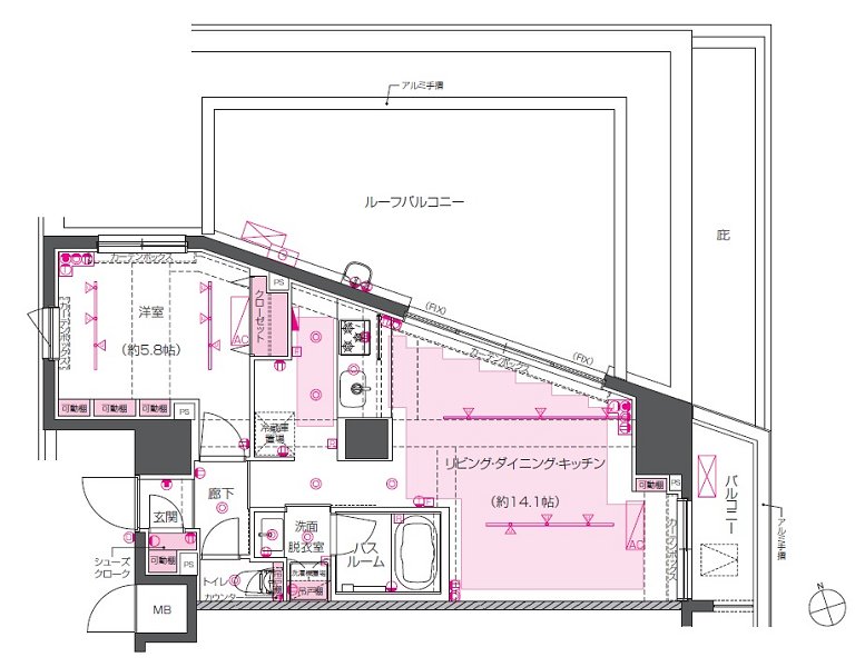 ZOOM戸越銀座 間取り図