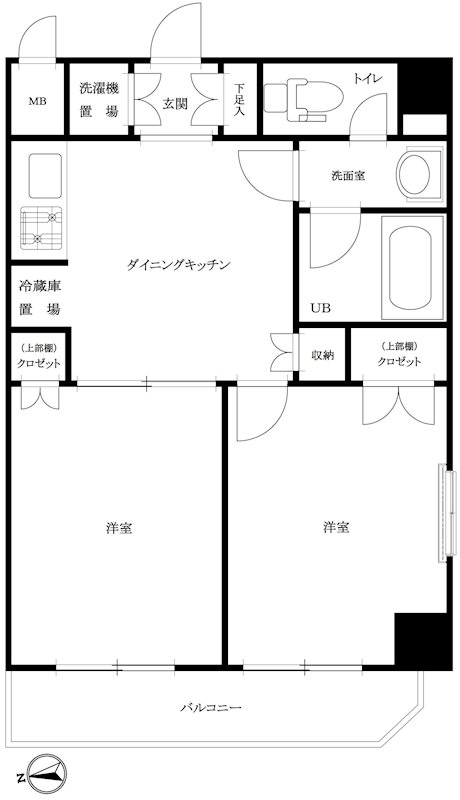 ルーブル高田馬場参番館 間取り図