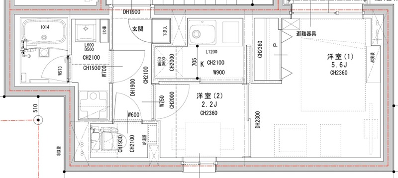 ラヴィエール荏原中延 間取り図