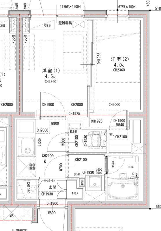ラヴィエール荏原中延 間取り図