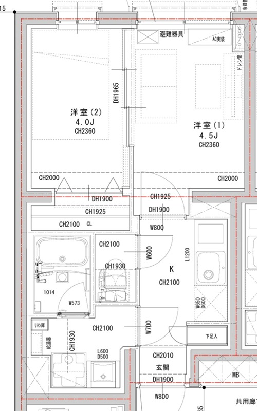 ラヴィエール荏原中延 間取り図