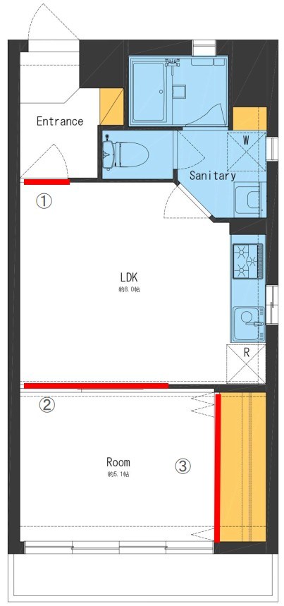 エンジェルス守屋 間取り図