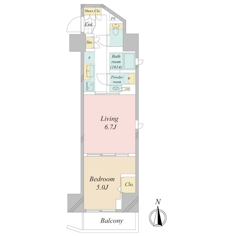 AIFLAT品川戸越 間取り図