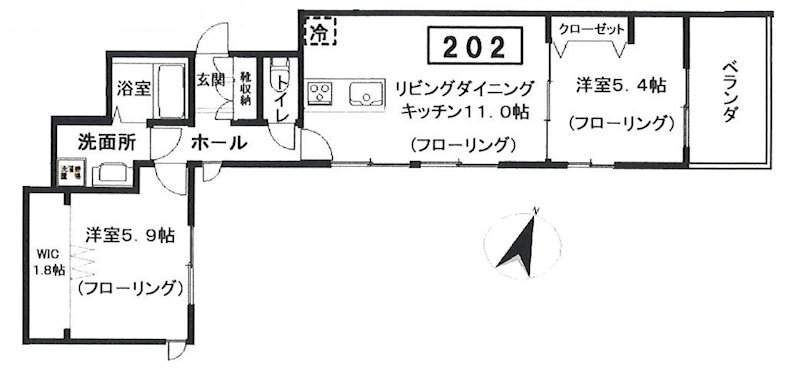 クラインヴァルト駒沢 間取り図