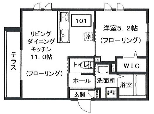 メゾンブラッシュ代々木上原Ⅱ 間取り図
