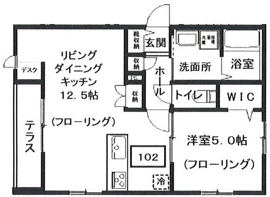 メゾンブラッシュ代々木上原Ⅱ 間取り図