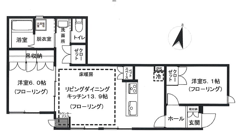 ＫＭ　ｆｉｖｅ 間取り図