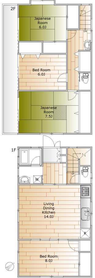 中町1丁目戸建 間取り図