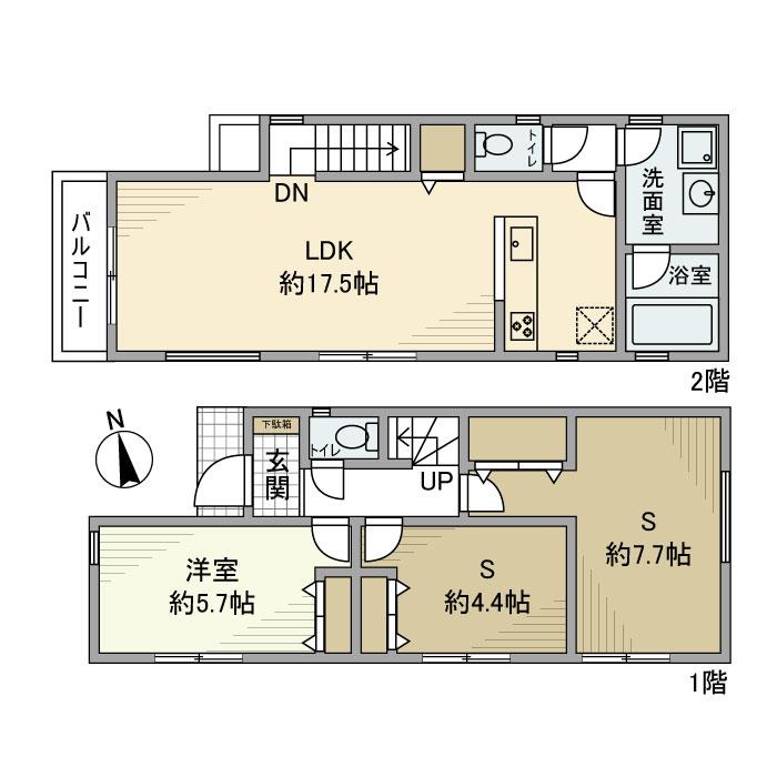 北烏山戸建 間取り図