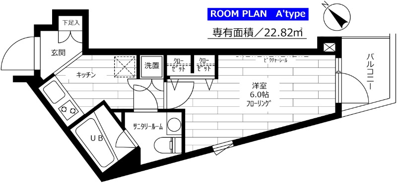 グランドコンシェルジュ用賀アジールコート 間取り図