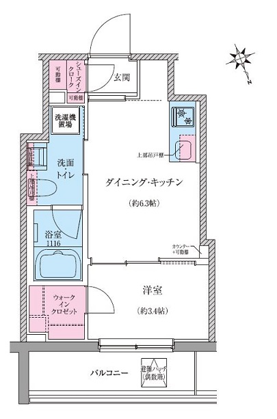 レジディア松陰神社前 間取り