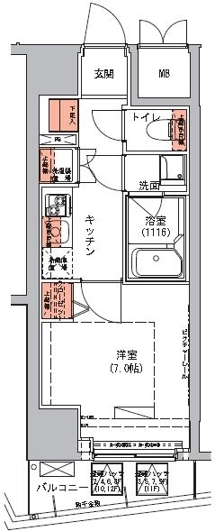 ハーモニーレジデンス三田 間取り図