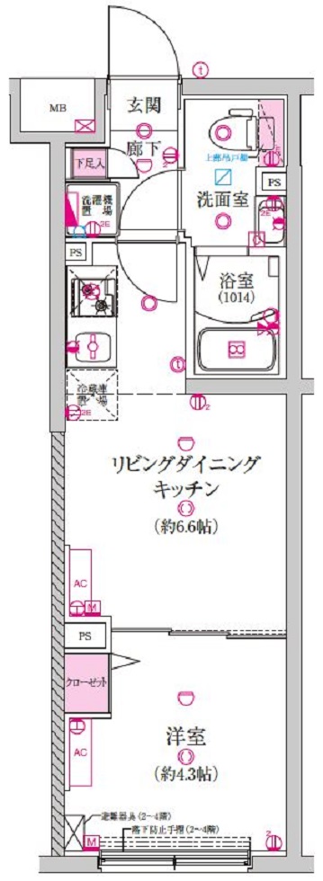 ラフィスタ豪徳寺 間取り図