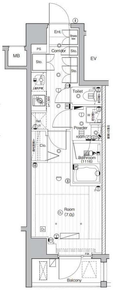 PREMIUM CUBE 武蔵小山 間取り図
