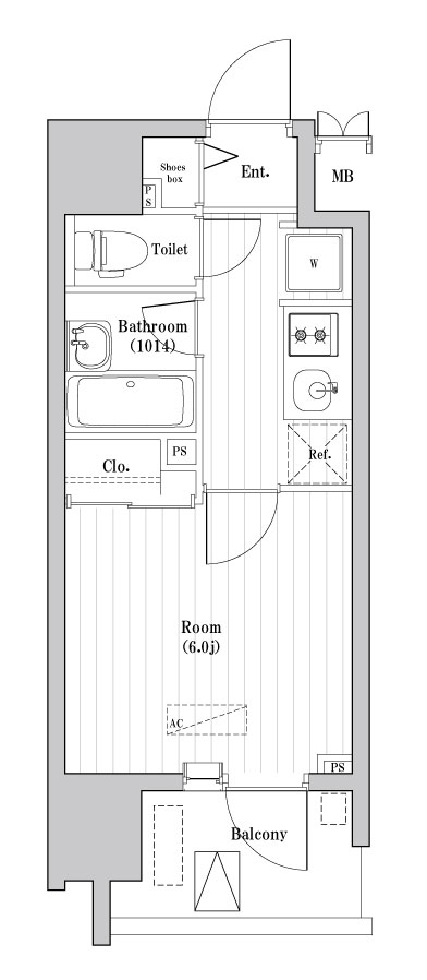 大森海岸レジデンス 間取り図