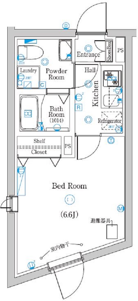 ラフィスタ品川西大井 間取り図