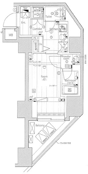 プレミアムキューブＧ渋谷神南 間取り図