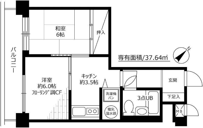 ライオンズプラザ池袋 間取り図