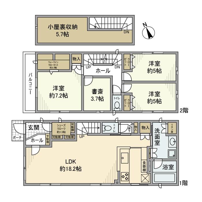 荻窪戸建 間取り図