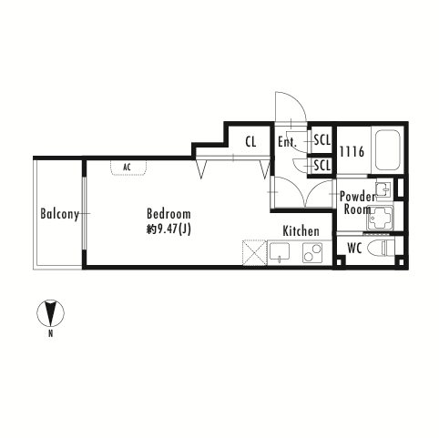 プライマル四谷荒木町 間取り図