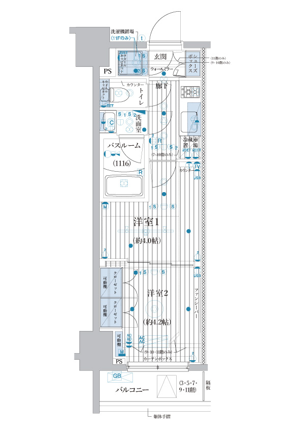 ブライズ池袋 間取り図