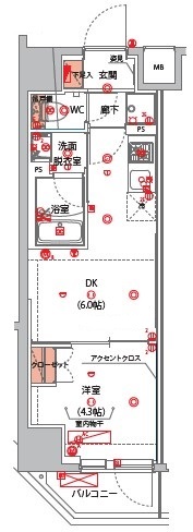 ハーモニーレジデンス山手サウス大塚 間取り図