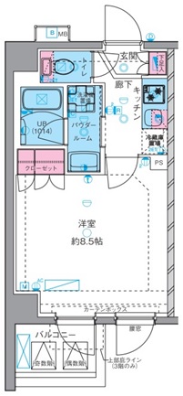 ジェノヴィア四谷三丁目グリーンヴェール 間取り図