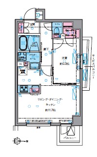 ジェノヴィア四谷三丁目グリーンヴェール 間取り図
