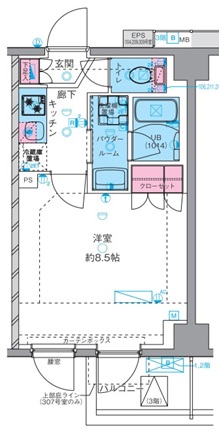 ジェノヴィア四谷三丁目グリーンヴェール 間取り図