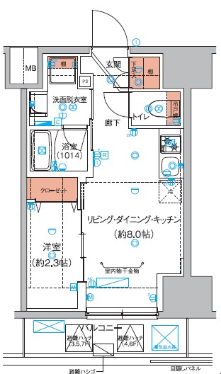 ハーモニーレジデンス巣鴨山手インサイド 間取り図