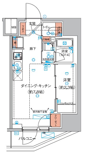 ハーモニーレジデンス巣鴨山手インサイド 間取り図