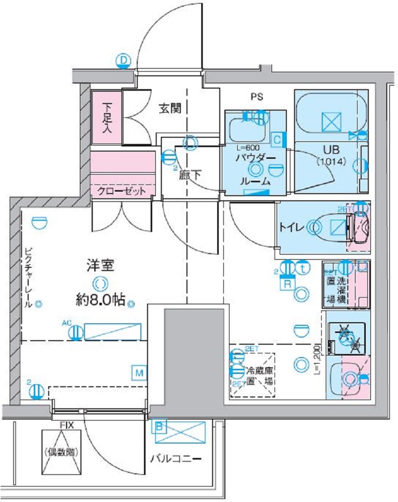 ジェノヴィア桜上水Ⅱ 間取り図