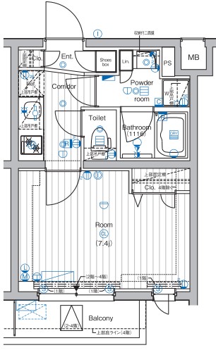 PREMIUM CUBE 中野 間取り図