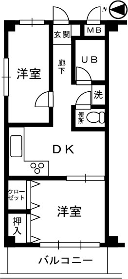 イズミタダマンション 間取り図
