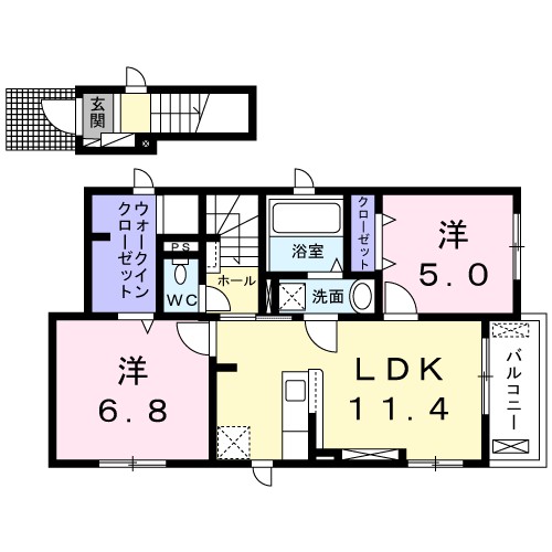 ホフヌング弐番館 間取り図