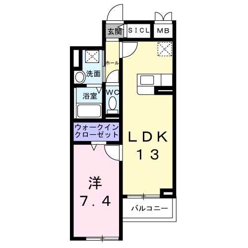 アンソレイユ 間取り図