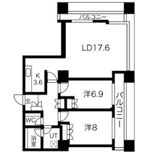 グランパークハイツ 間取り図