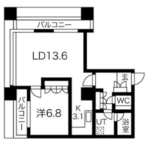 グランパークハイツ 間取り図