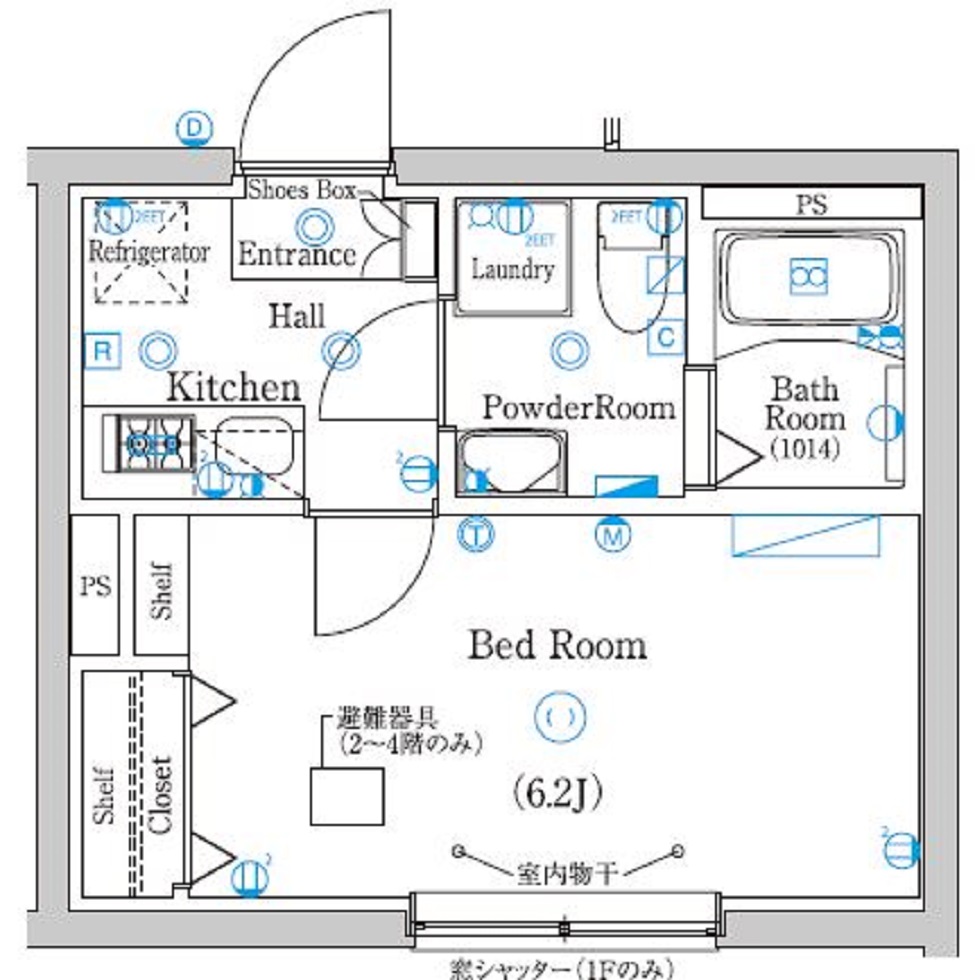 ラフィスタ品川西大井 間取り図