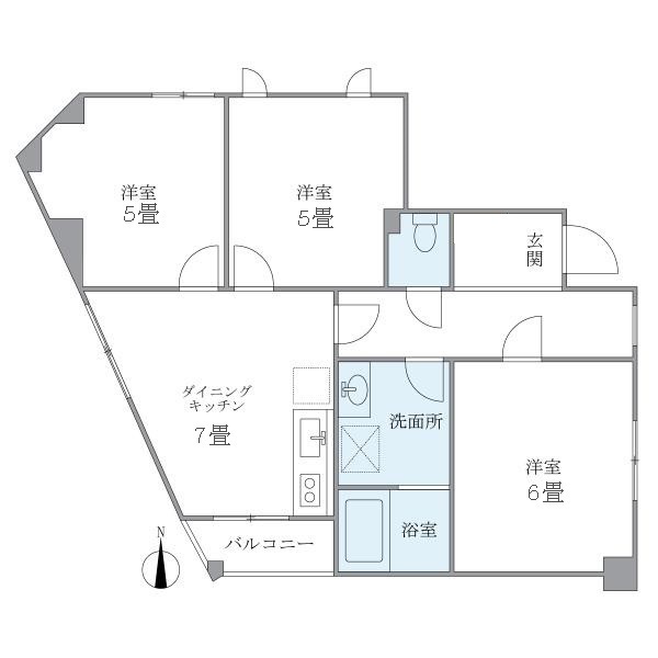 西落合ハウス 間取り図
