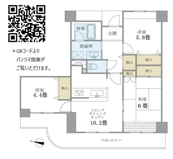 ハイムローゼ 間取り図