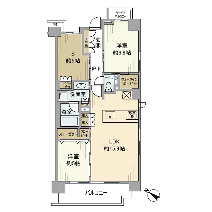 イニシア文京根津 間取り図