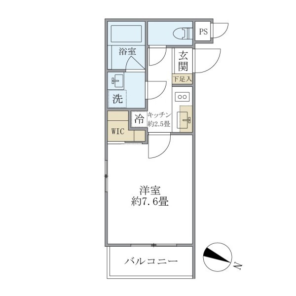 Ｔｈｅ　Ｓｈｉｎａｇａｗａ　Ｅａｓｔ　Ｒｅｓｉｄｅｎｃｅ 間取り図