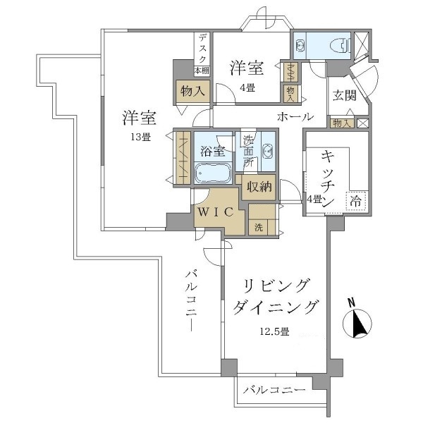 ｈｏｗｆｆ　ＲＥＬＡＸ三軒茶屋 間取り図