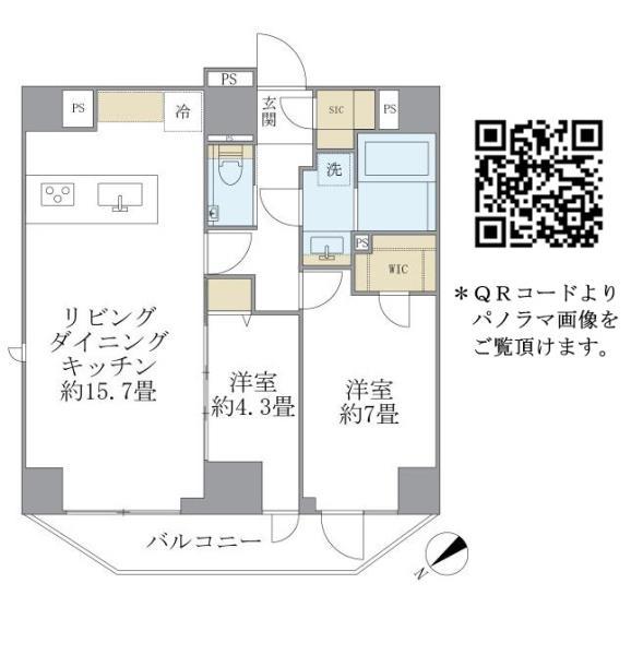 ルネサンス赤坂プレミアムコート 間取り図
