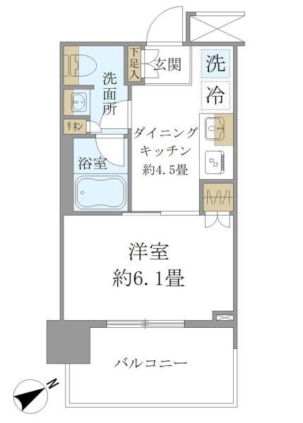 Ｂｒｉｌｌｉａ　Ｔｏｗｅｒ　浜離宮 間取り図