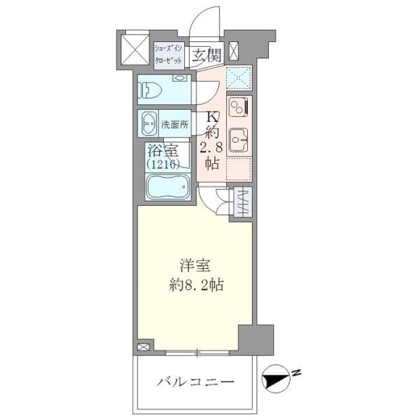 ＥＶＥＲＴＯＷ　ＣＨＯＪＡＭＡＲＵ 間取り図