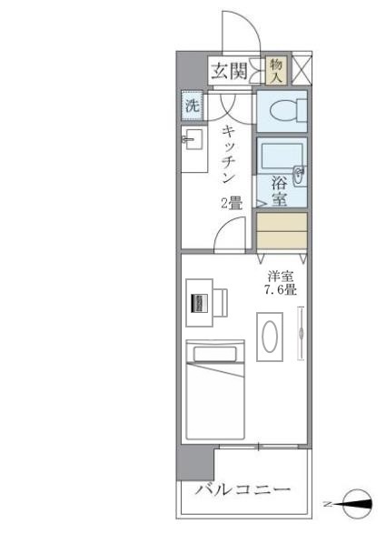 イーストコート芝 間取り図
