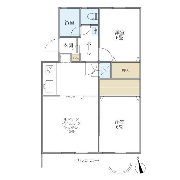 リヴィエラ経堂 間取り図